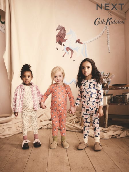 Pink Cath Kidston Tops 3 Pack (3mths-7yrs) (E81220) | € 26 - € 31