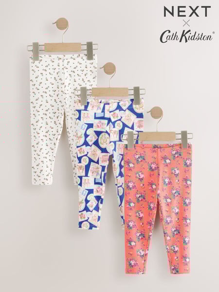 Pink Cath Kidston Leggings 3 Pack (3mths-7yrs) (E81222) | € 24 - € 30