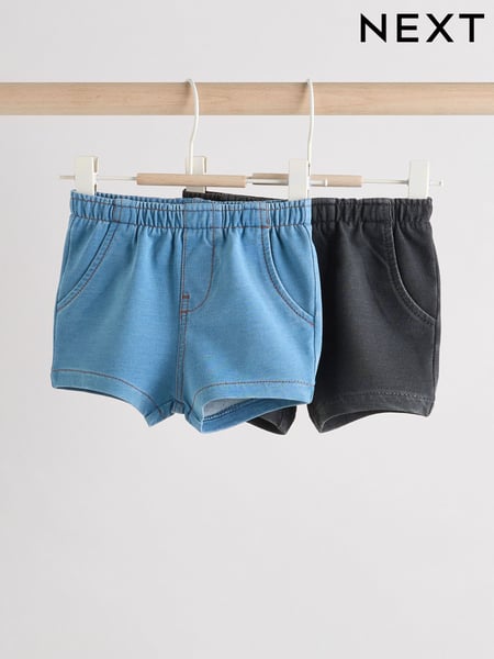 Blue Baby Jersey Denim Shorts 2 Pack (E81357) | € 17 - € 20