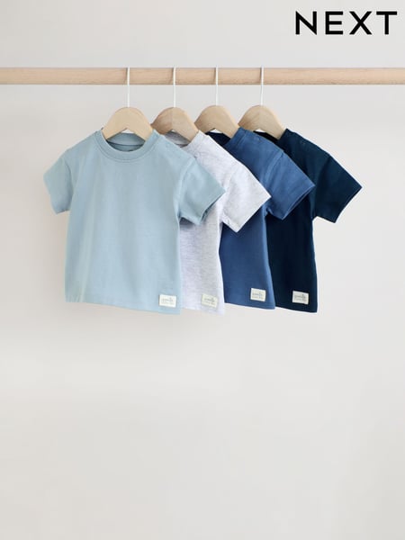 Blue Baby Short Sleeve T-Shirts 4 Pack (E81360) | € 21 - € 24
