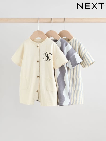 Monochrome Baby Rompers 3 Pack (E81377) | € 27 - € 33