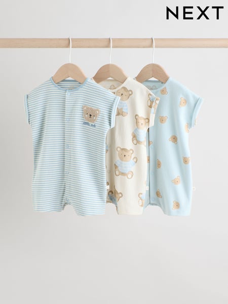 Blue Baby Rompers 3 Pack (E81382) | € 26 - € 31