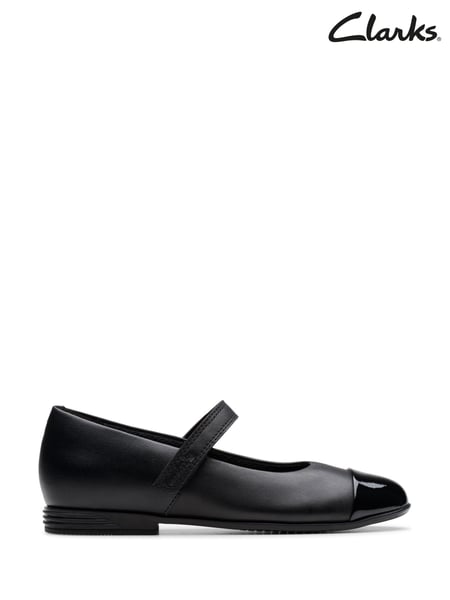Clarks Black Standard Fit (F) Finja Gem Mary Jane Shoes (E81630) | € 66 - € 69