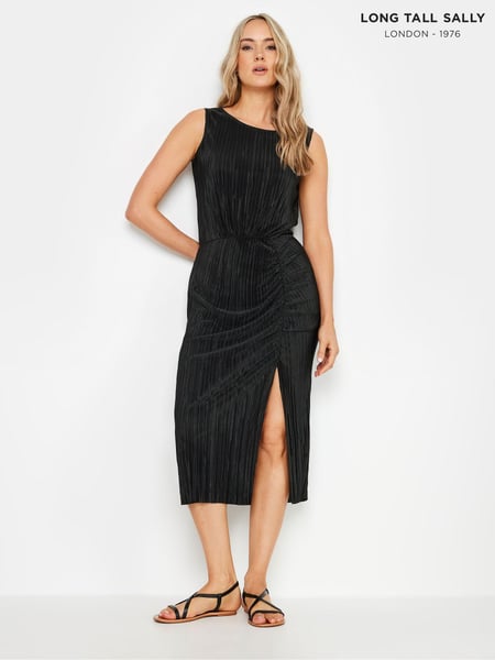 Long Tall Sally Black Crinkle Sleeveless Maxi Dress (E82881) | € 24