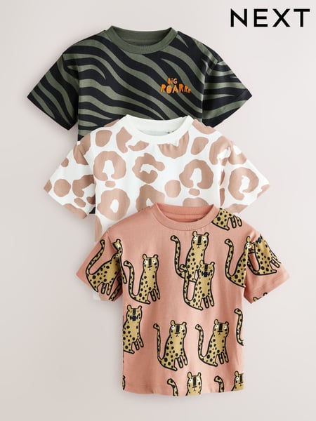 Multi Short Sleeve T-Shirts 3 Pack (3mths-7yrs) (E83463) | € 21 - € 27
