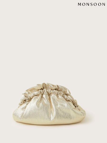 Monsoon Gold Grace Ruffle Clutch (E83541) | € 86