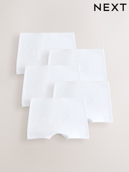 White Short Briefs 5 Pack (2-16yrs) (E87087) | € 14 - € 23