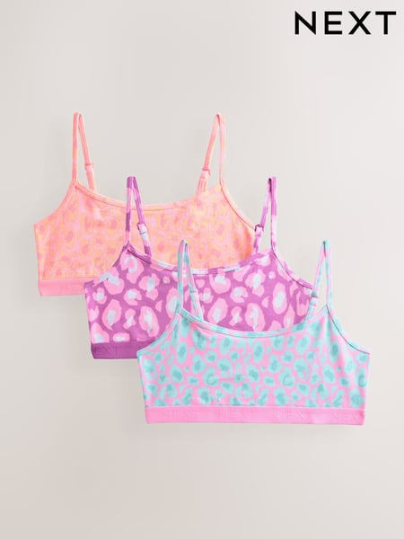 Pink/Purple Crop Tops 3 Pack (5-16yrs) (E87092) | € 13 - € 17