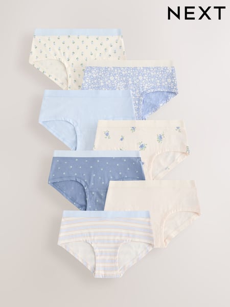 Blue Hipsters Briefs 7 Pack (2-16yrs) (E87094) | € 16 - € 22