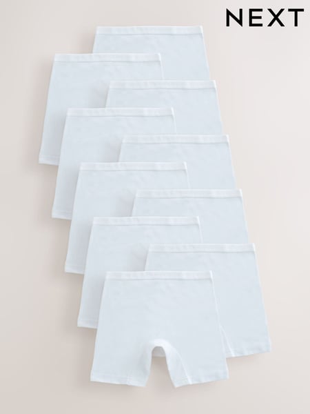 White Long Leg Short Briefs 10 Pack (2-16yrs) (E87104) | € 28 - € 45