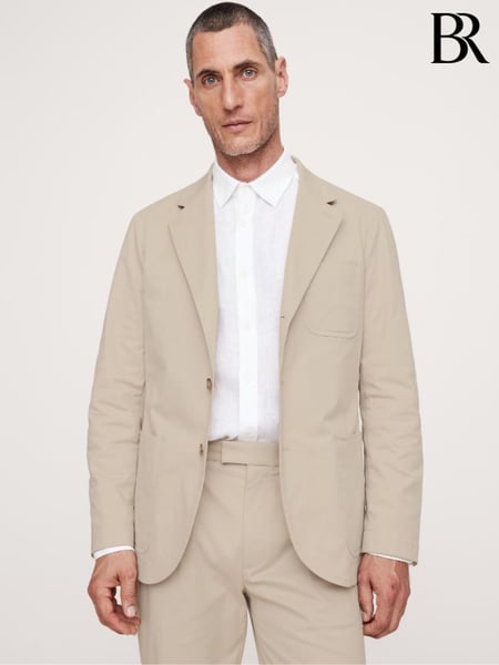Banana Republic Cream Italian Stretch Blazer (E87818) | € 367