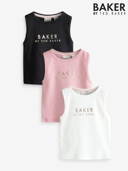 Baker by Ted Baker Multi Racer Vests 3 Pack (E88094) | € 34 - € 41