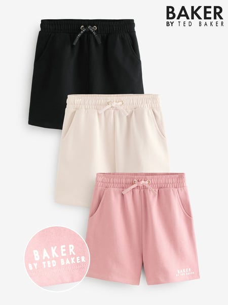 Baker by Ted Baker Multi 100% Cotton Shorts 3 Pack (E88100) | € 56 - € 62