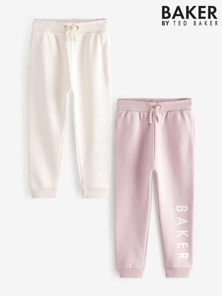 Baker by Ted Baker Pink/Cream Multi Joggers 2 Pack (E88102) | € 53 - € 61