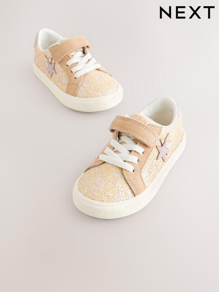 Multi Glitter Elastic Lace Touch Fastening Trainers (E88142) | € 27 - € 30