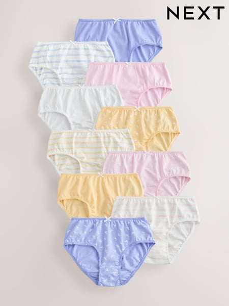 Pink/White Briefs 10 Pack (1.5-16yrs) (E88275) | € 18 - € 26
