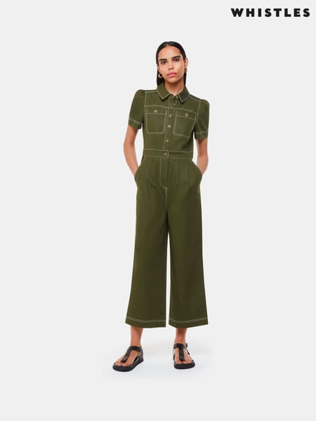 Whistles Green Della Jumpsuit (E90095) | € 248