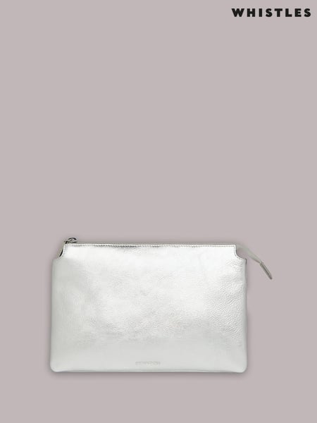 Whistles Silver Whistles Silver Elita Double Pouch Clutch Bag (E90105) | € 117