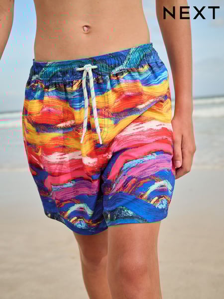 Blau und Gelb - Printed Swim Shorts (3-16yrs) (E90233) | 11 € - 20 €