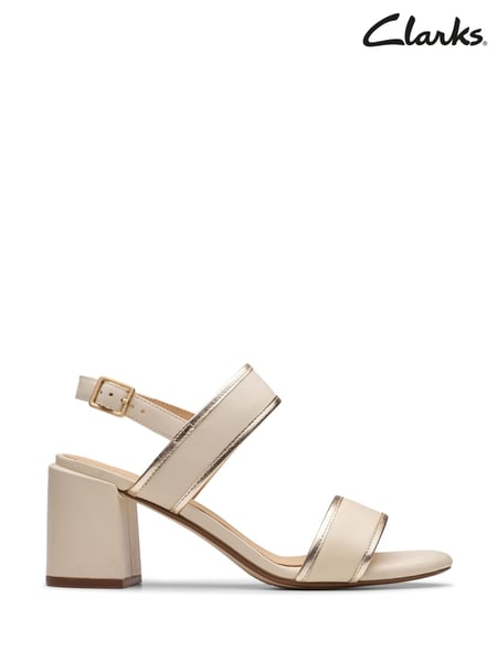 Clarks Cream Multi Ezoria Sling Sandals (E91994) | € 101