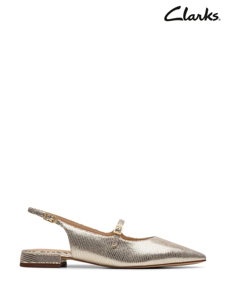 Clarks Gold Leather Sensa 15 Sligback Shoes (E92092) | € 109