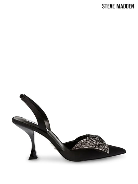 Steve Madden Niteowl Bow Slingback Black Shoes (E92593) | € 203