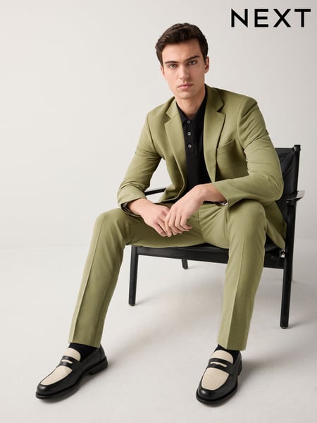 Khaki Green Skinny Fit Motionflex Stretch Suit Jacket (E93197) | € 118