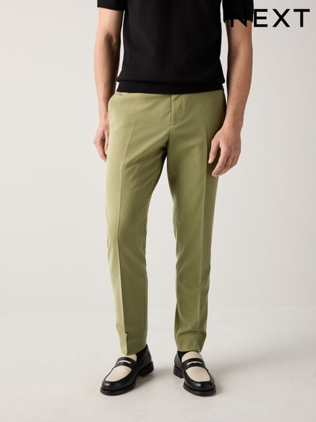 Khaki Green Skinny Fit Motionflex Stretch Suit Trousers (E93198) | € 60