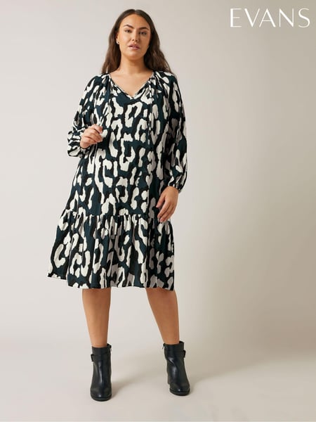 Evans Abstract Animal Print Mini Dress (E93938) | € 36