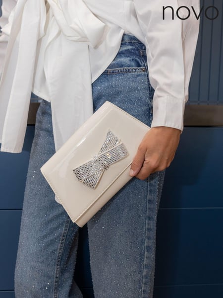 Novo Cream Annie Luxe Clutch Bag (E94037) | € 20