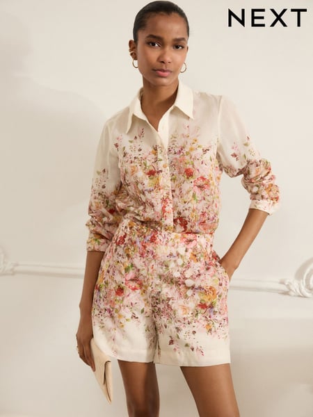 Mehrfarbig - Floral Printed Shorts (E94304) | 51 €
