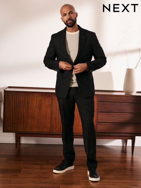 Black Slim Fit Suit Trousers (E94553) | € 75