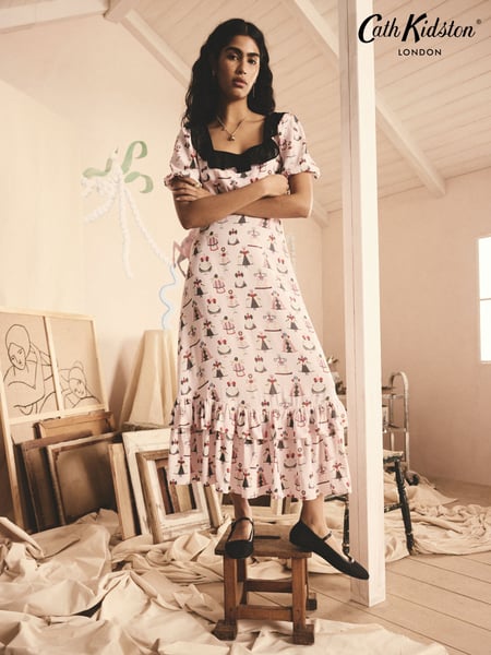 Cath Kidston Pink Dolly Muse Tea Dress (E95450) | € 140