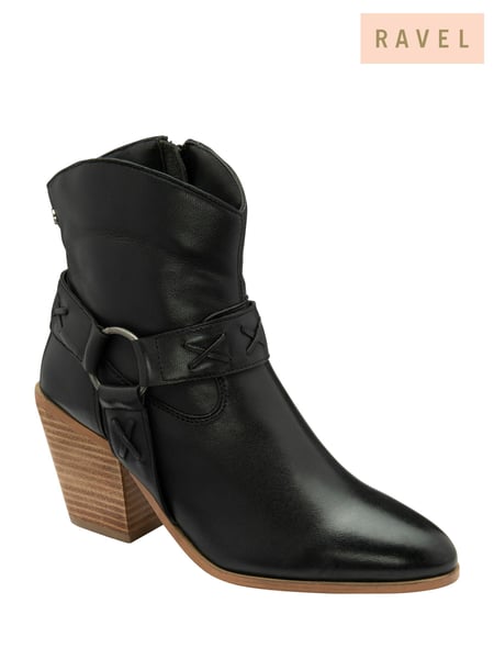 Ravel Black Heeled Ankle Boots (E96385) | € 74