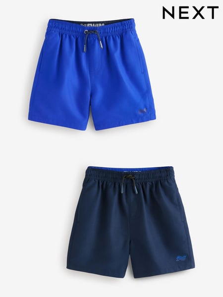 Cobalt Blue and Navy Swim Shorts 2 Pack (1.5-16yrs) (E98057) | € 17 - € 34