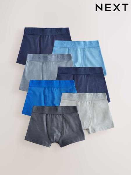 Blue/Grey Trunks 7 Pack (2-16yrs) (E98844) | € 27 - € 34