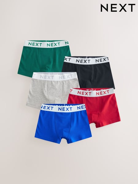 Blue/Green Trunks 5 Pack (1.5-16yrs) (E98847) | € 20 - € 27