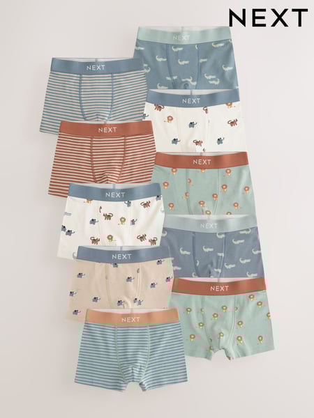 Mini Safari Print Trunks 10 Pack (1.5-16yrs) (E98865) | € 38 - € 40