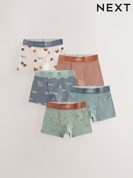 Mini Safari Print Boxers Trunks 5 Pack (1.5-12yrs) (E98867) | € 20 - € 21