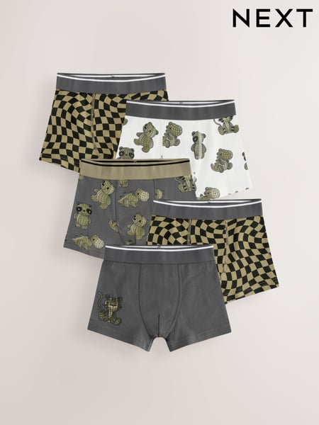 Checkerboard Print Trunks 5 Pack (1.5-12yrs) (E98872) | € 20 - € 23