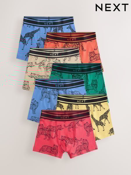 Multi Animal Boxers Trunks 7 Pack (1.5-16yrs) (E98876) | € 27 - € 28