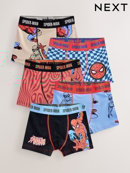 Red Spiderman Trunks 5 pack (1.5-10yrs) (E98880) | € 28 - € 30