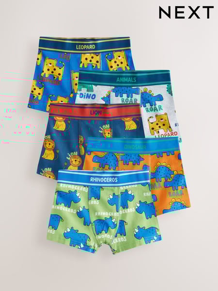 Primary Animals Boxers Trunks 5 Pack (1.5-12yrs) (E98883) | € 20 - € 21