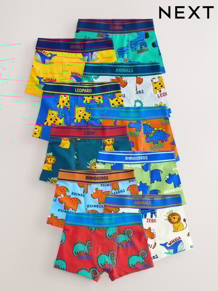 Primary Animals Trunks 10 Pack (1.5-16yrs) (E98885) | € 38 - € 40