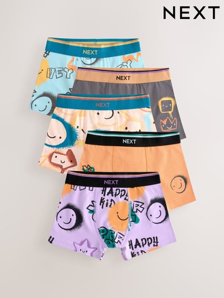 Happy Print Trunks 5 Pack (1.5-16yrs) (E98889) | € 20 - € 23