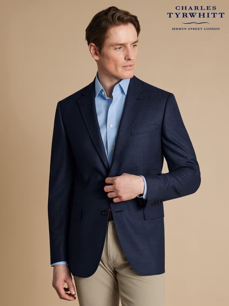 Charles Tyrwhitt Blue Slim Fit Proper Blazer Jacket (E99292) | € 388