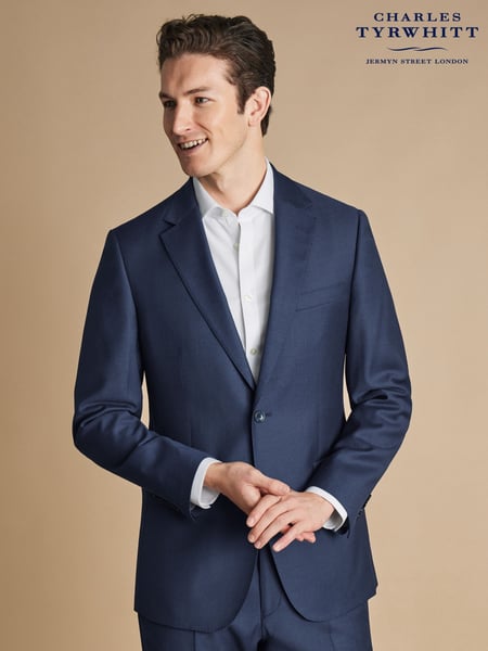 Charles Tyrwhitt Blue Slim Fit Twill Business Suit (E99316) | € 178