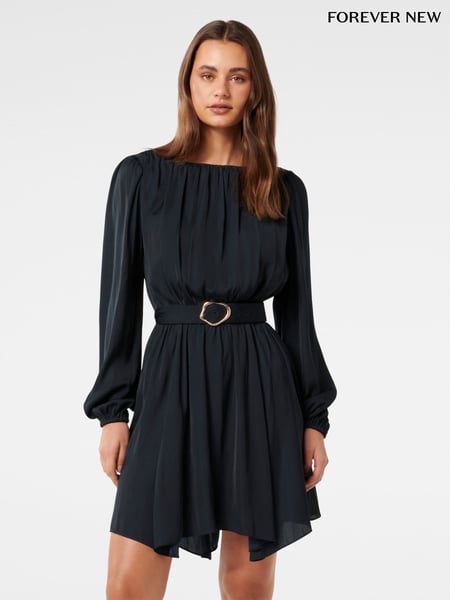 Forever New Blue Florentine Belted Mini Dress (F01326) | € 140