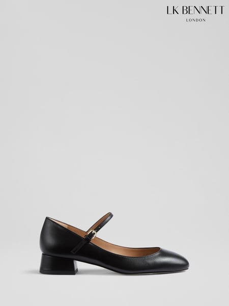 LK Bennett Black Beatrix Low Block Mary Jane (F01498) | € 217