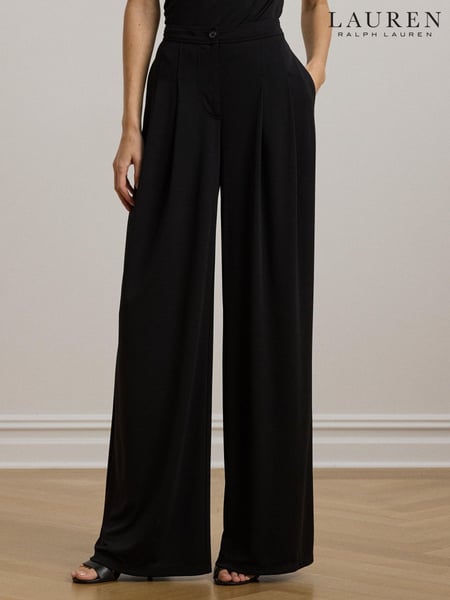 Lauren Ralph Lauren Chabrell Pleated Wide Leg Trousers (F04217) | € 264